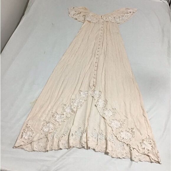 Fillyboo Wonder Years Embroidered Off The Shoulder Maxi Dress Size XS - Picture 11 of 14